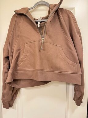 lululemon Taupetastic Scuba Oversized Half-Zip Hoodie